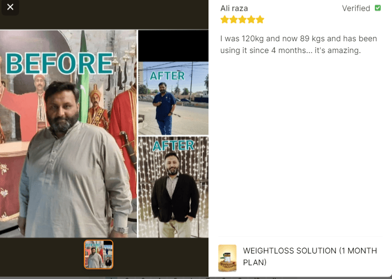 Weightloss Solution (1 Month Plan)